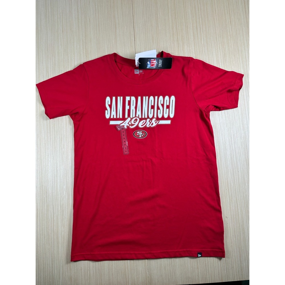 New Era T-Shirt Mens‎ Medium Red Graphic Cotton San Francisco 49ers Football
